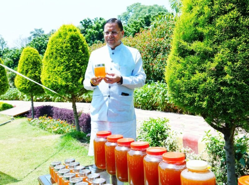 मुख्यमंत्री ने शहद उत्पादन का किया अवलोकन, मधुमक्खी पालन और स्वरोजगार को बढ़ावा देने के निर्देश