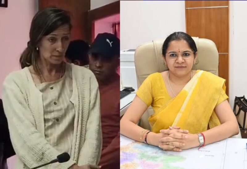 टिहरी में जमीन धंसने पर विदेशी महिला परेशान, डीएम नितिका खंडेलवाल ने तुरंत लिया संज्ञान