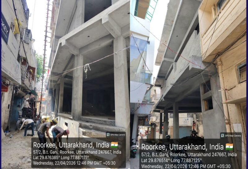 रुड़की में बड़ा खेल, संकरी गलियों में नियमों को ताक पर रखकर बन रही ‘मौत की ईमारत, जिम्मेदार कौन?