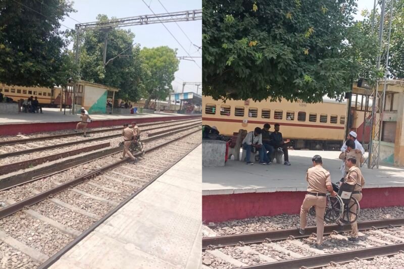 रुड़की रेलवे स्टेशन पर GRP का ‘शॉर्टकट स्टंट’! दिव्यांग की मदद के नाम पर ट्रैक पार कराकर उड़ाए रेलवे नियम