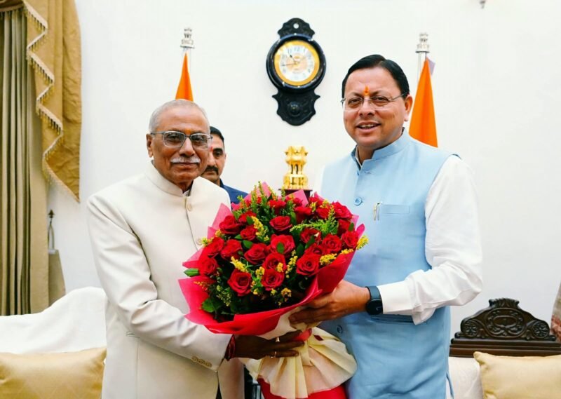 राज्यपाल डॉ. ढाल सिंह बिसेन को CM धामी ने दी बधाई, राजभवन और सरकार के बीच बेहतर समन्वय की जताई उम्मीद