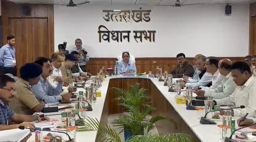 विधानसभा के मानसून सत्र को लेकर सुरक्षा और अन्य विषयों पर बैठक