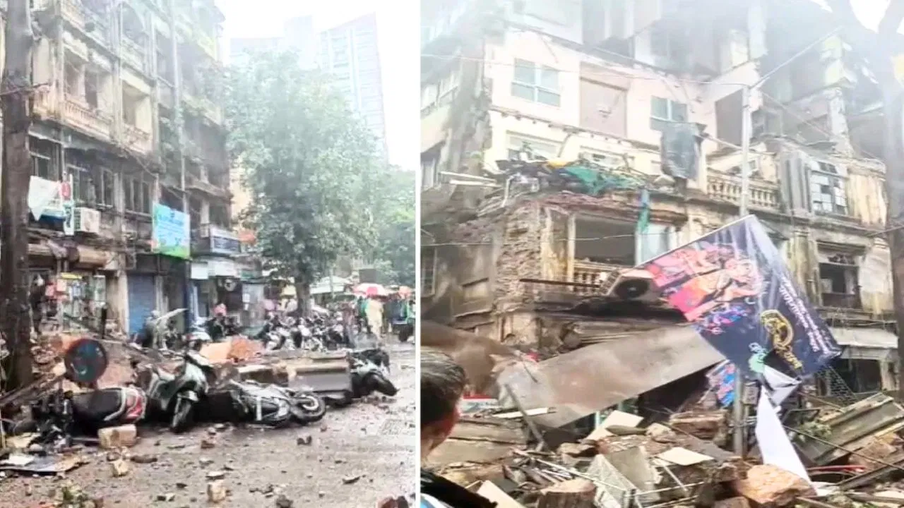 मुंबई में बारिश का कहर, चार मंजिला इमारत की बालकनी गिरी, एक महिला की मौत